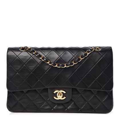 Chanel Lambskin Quilted Medium Double Flap Black 1 of 10