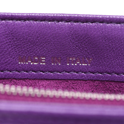 Chanel Lambskin Quilted Mini Boy Phone Holder Clutch Purple 9 of 10