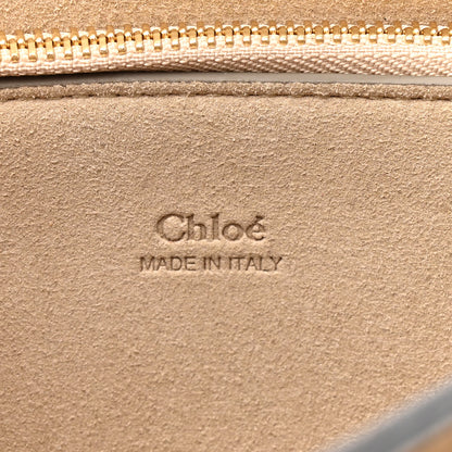 Chloe Calfskin Suede Medium Faye Shoulder Bag Motty Grey 6 of 9