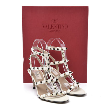 Valentino Garavani Patent Rockstud Gladiator 70mm Sandals 35 Light Ivory 11 of 11
