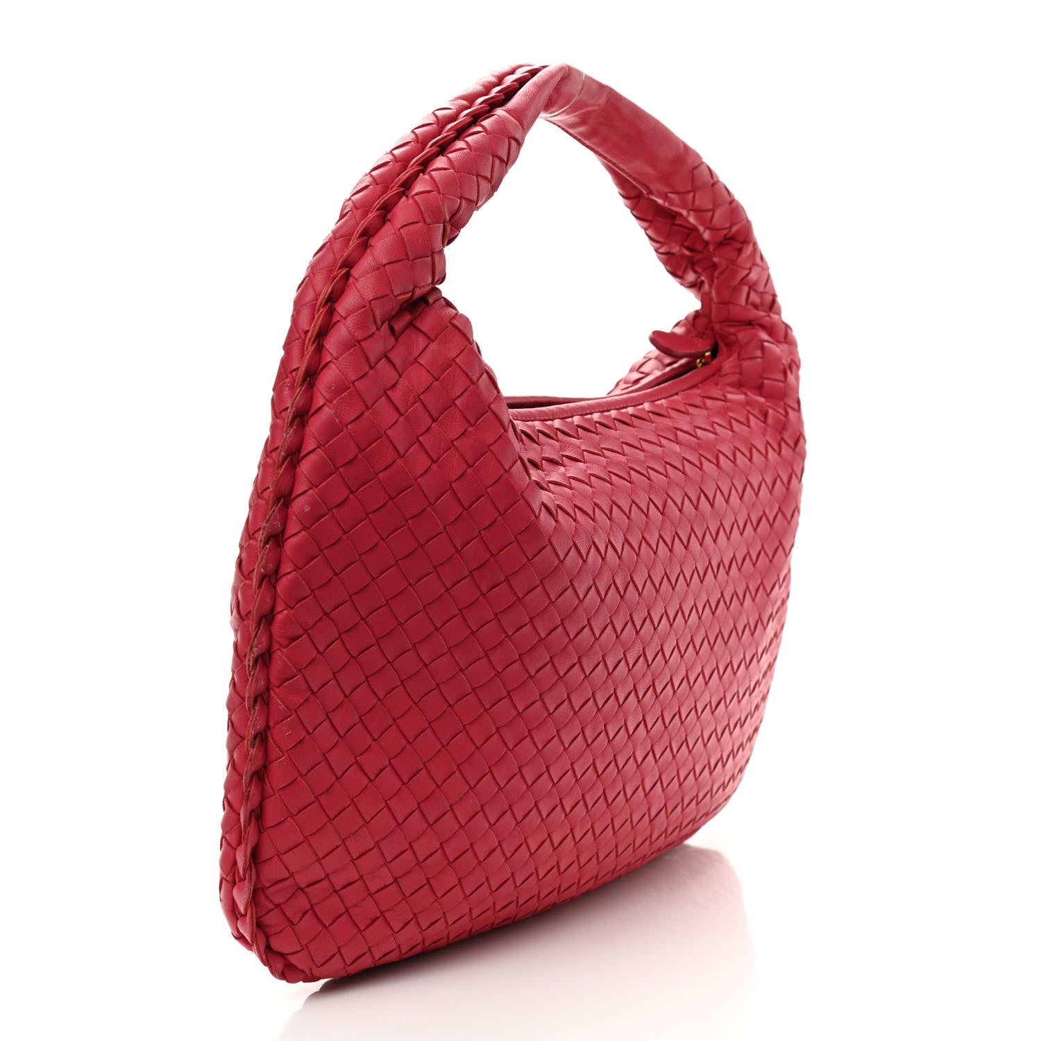 Bottega Veneta Nappa Intrecciato Medium Veneta Hobo Fuchsia 3 of 10