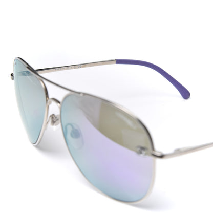 Chanel Polarized CC Aviator Sunglasses 4189-T-Q Purple 5 of 10