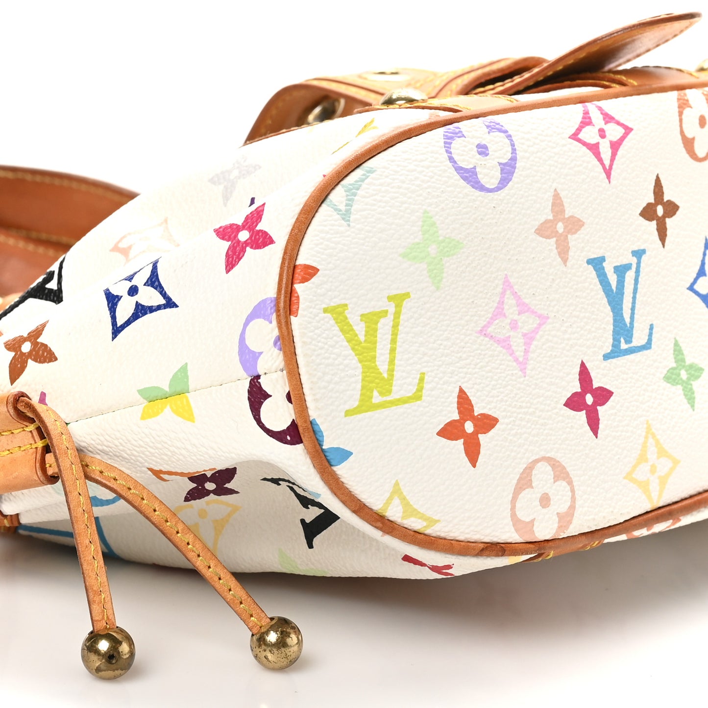 Monogram Multicolor Theda GM White