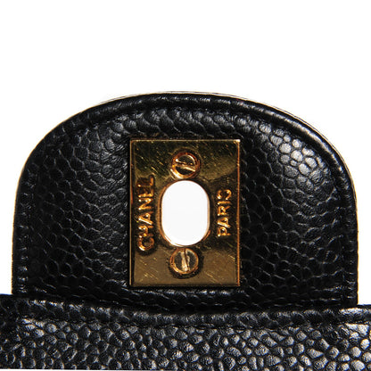 Chanel Caviar Quilted Medium Double Flap Black 6 of 8