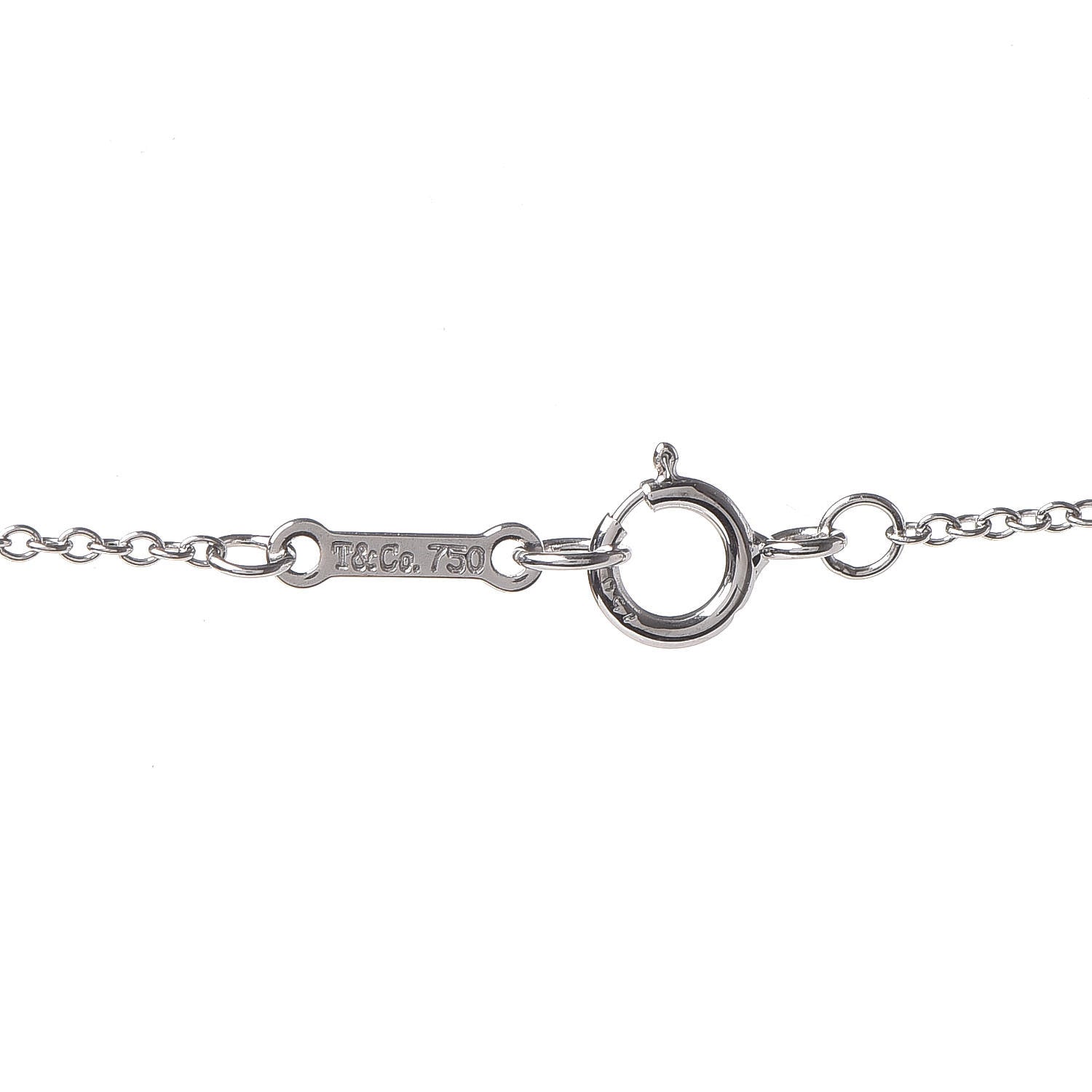 Tiffany 18K White Gold Diamond Paloma Picasso Tenderness Cross Pendant Necklace 4 of 6