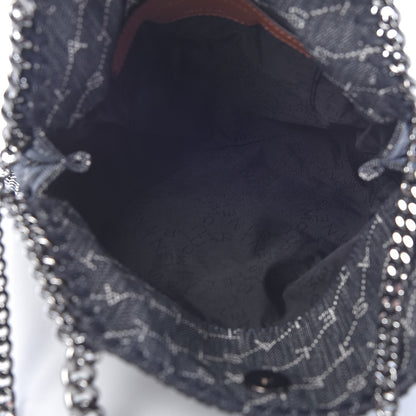 Stella McCartney Denim Logo Mini Falabella Tote Navy 5 of 10