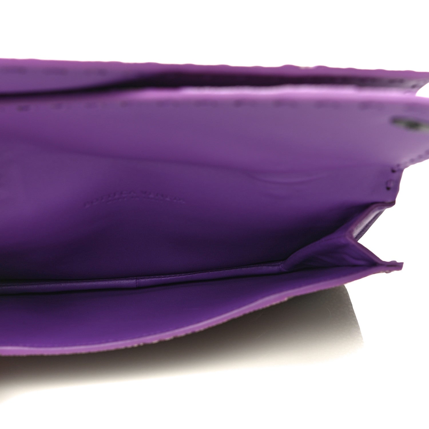 Bottega Veneta Stingray Piano Crisscross Clutch Purple 5 of 15