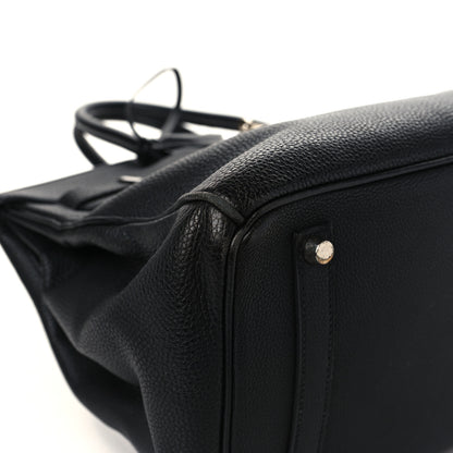 Hermes Taurillon Clemence Birkin 35 Black 16 of 22
