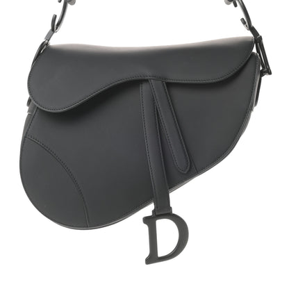 Christian Dior Ultra Matte Calfskin Saddle Bag Black 8 of 12