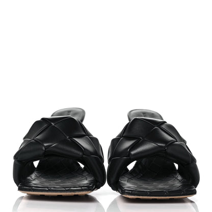 Bottega Veneta Nappa Maxi Intrecciato Lido Mule Sandals 40.5 Black 2 of 7