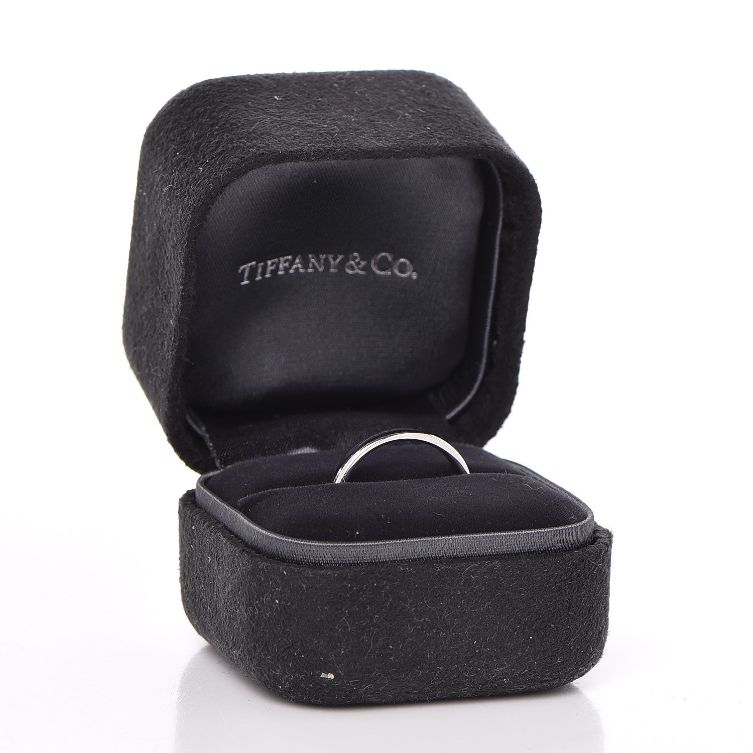 Tiffany Platinum 3mm Classic Wedding Band Ring 54 7 4 of 4