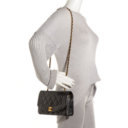 Chanel Lambskin Quilted Small Single Flap Black 2 of 8