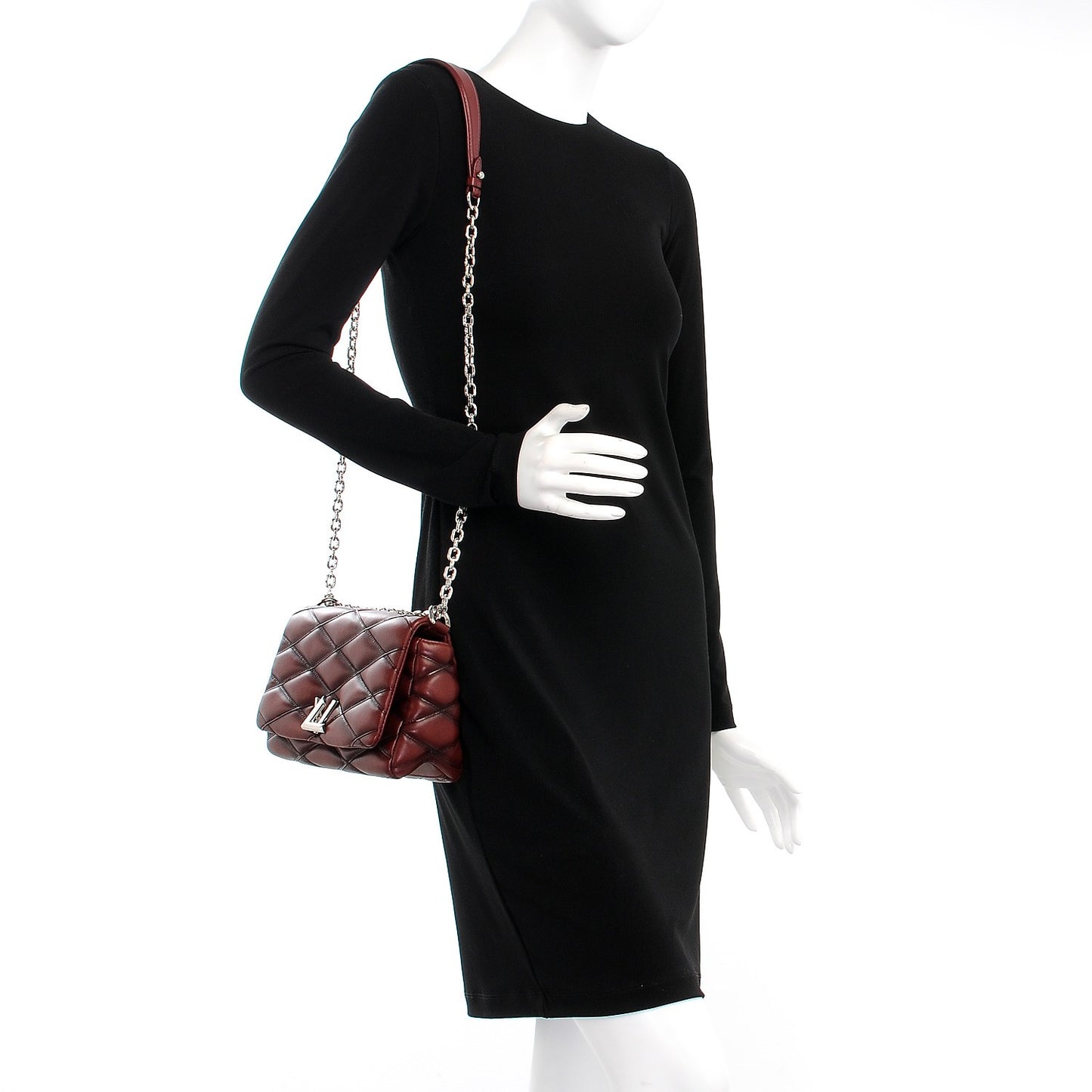 Lambskin Malletage GO-14 PM Bordeaux