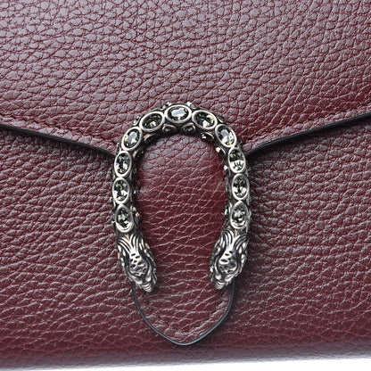 Gucci Dollar Calfskin Crystal Mini Dionysus Chain Wallet Vintage Bordeaux 10 of 12