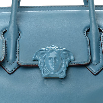 Versace Calfskin Large Palazzo Empire Bag Blue 14 of 14
