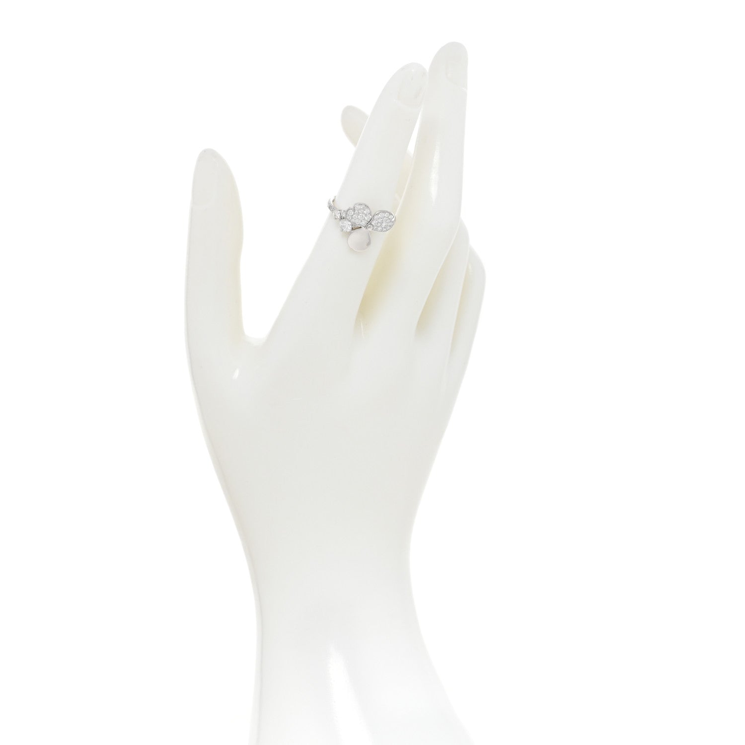 Tiffany Platinum Diamond Paper Flowers Mixed Cluster Ring 52 6 2 of 4