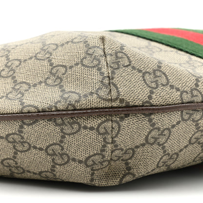 Gucci GG Supreme Monogram Web Small Ophidia Half Moon Hobo Brown 9 of 11