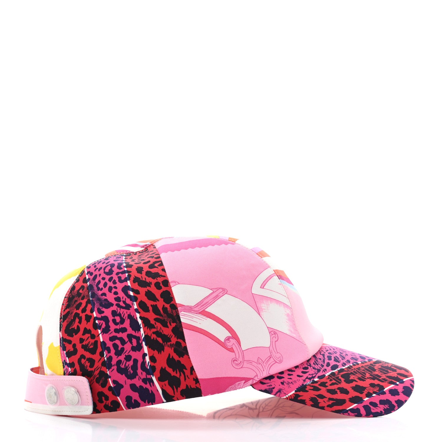 Hermes Silk Davis Patchwork Cap 58 5 of 7