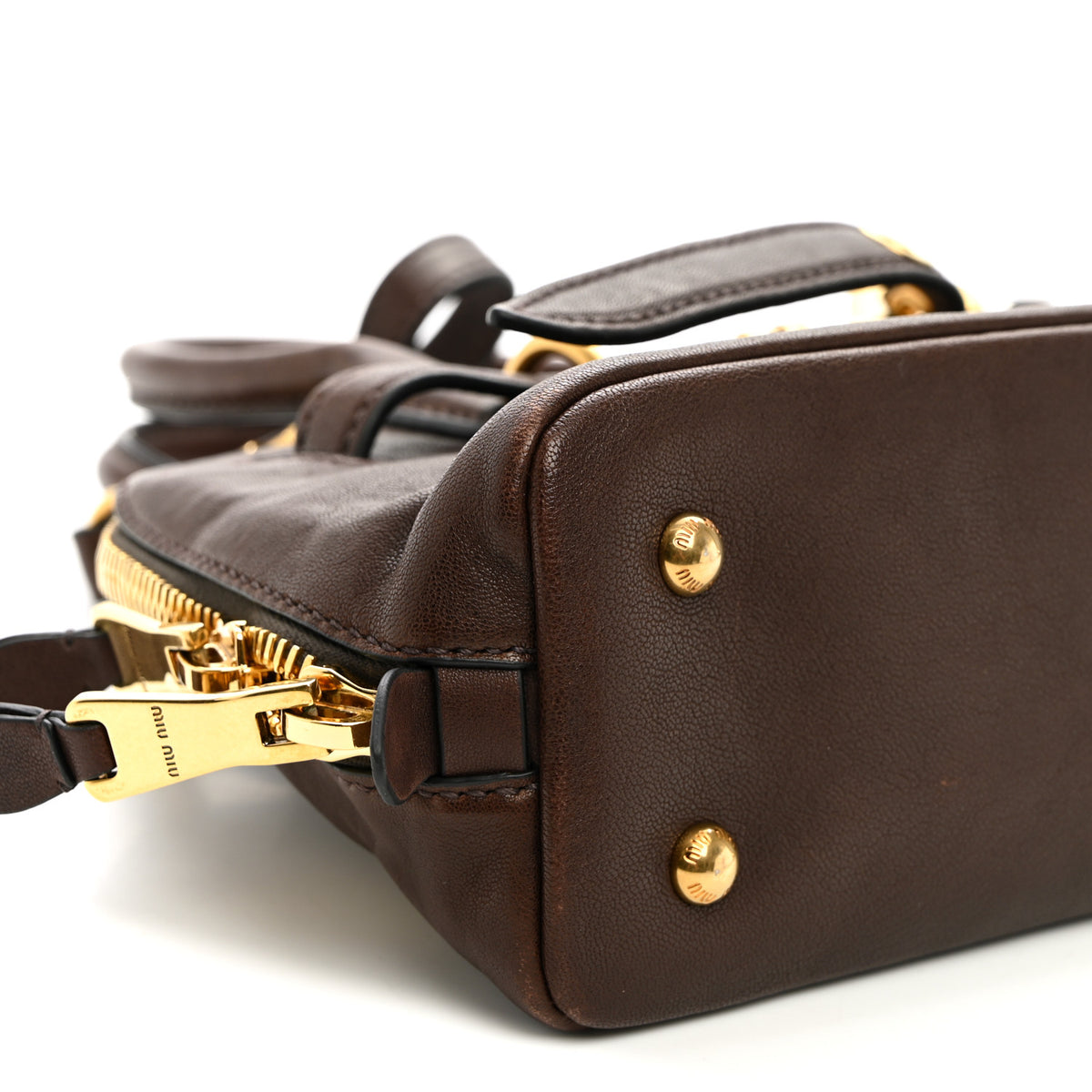 Miu Miu Nappa Aviator Small Aventure Bag Radica 8 of 9