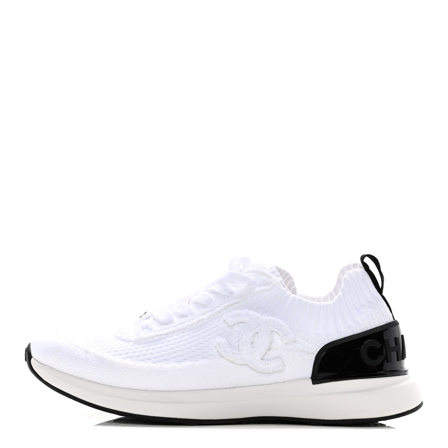 Fabric Logo Sneakers 39 White