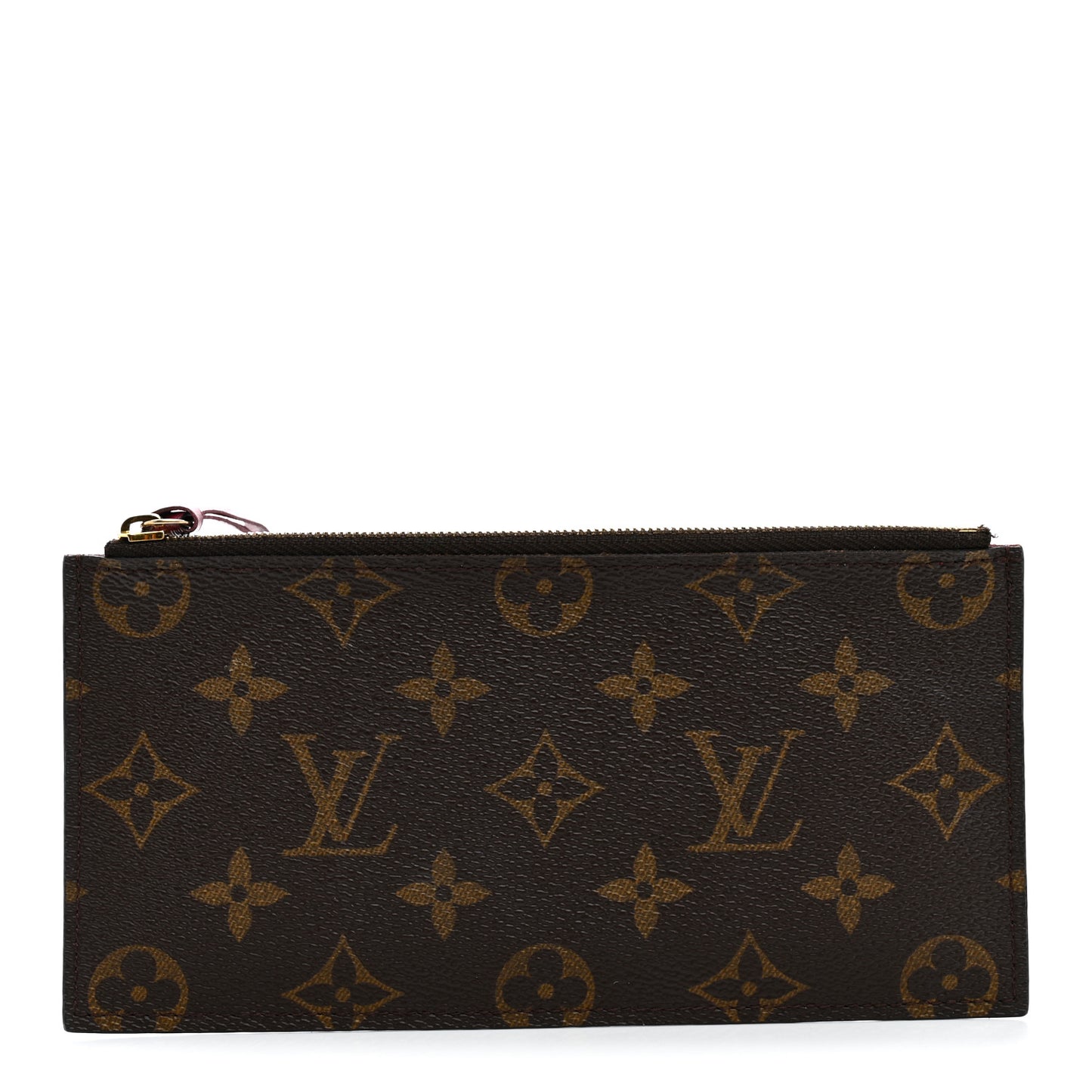 Monogram Felicie Chain Wallet Zippered Insert Fuchsia