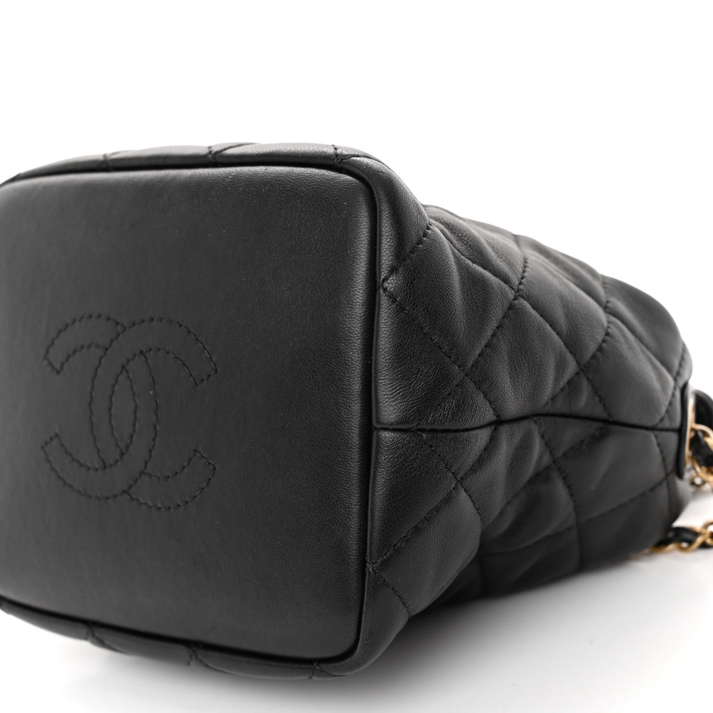 Lambskin Quilted Small Perfect Meeting Hobo Black