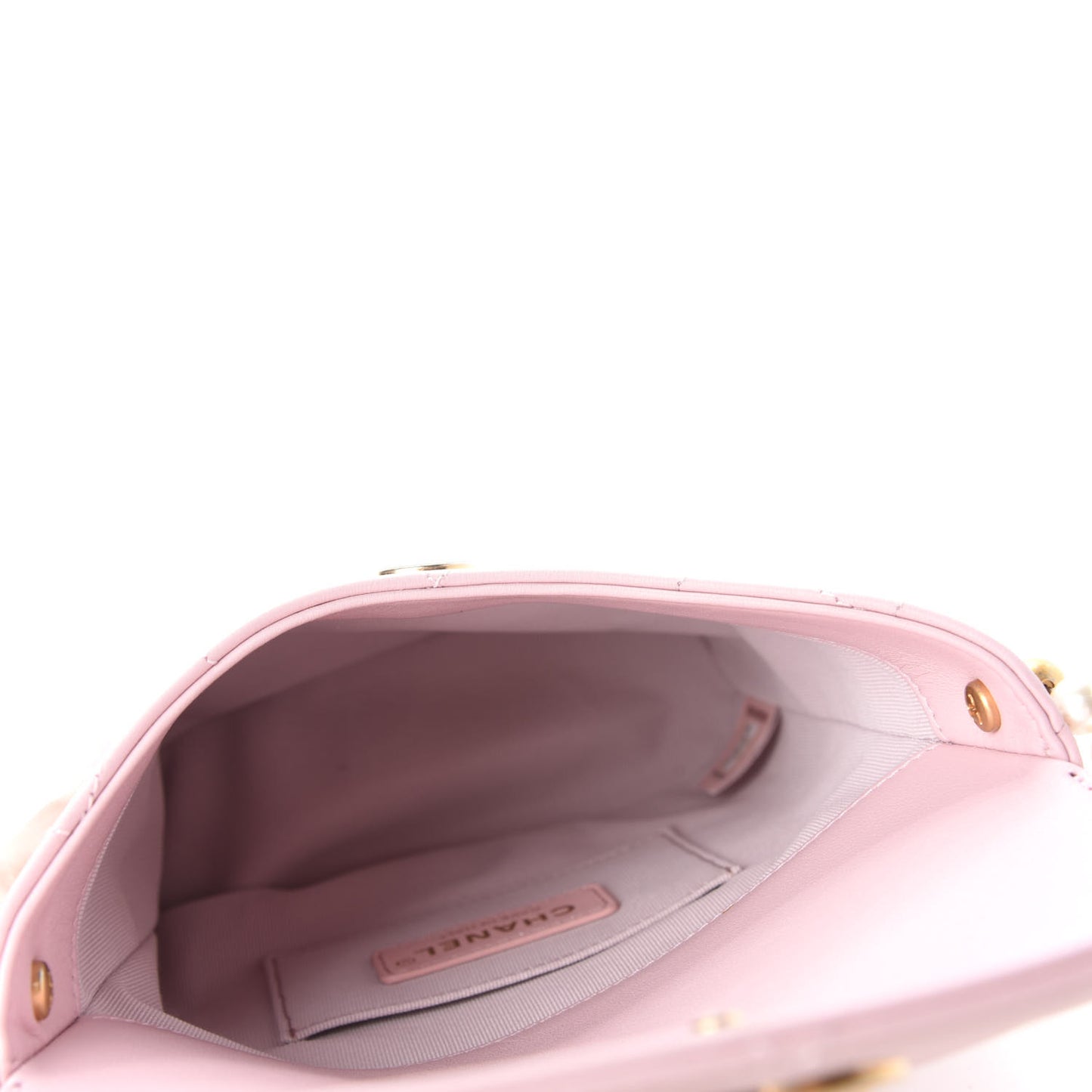 Calfskin Quilted Pearl Small About Pearls Hobo Bag Light Pink