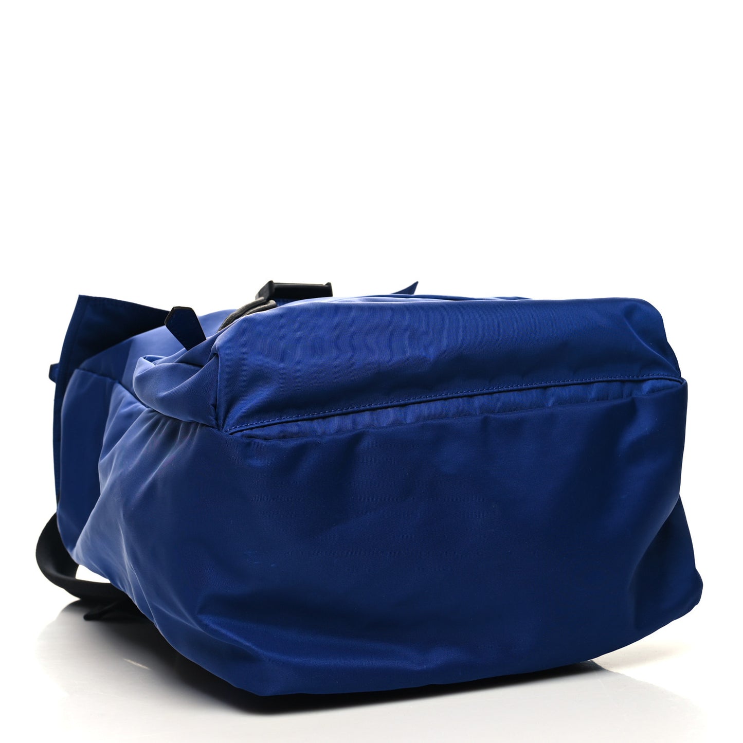 Econyl Nylon Santander Cuoio Roma Medium Fendiness Backpack Blu Neon