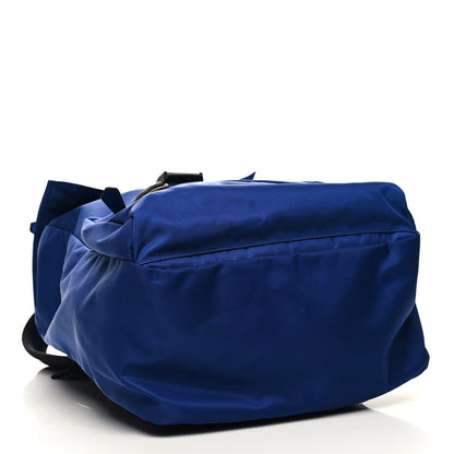 Fendi Econyl Nylon Santander Cuoio Roma Medium Fendiness Backpack Blu Neon 4 of 10