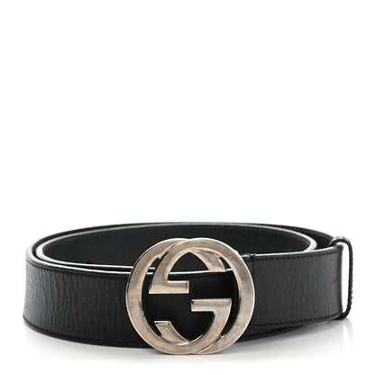 Gucci Calfskin Interlocking G 40mm Belt 90 36 Black 1 of 9