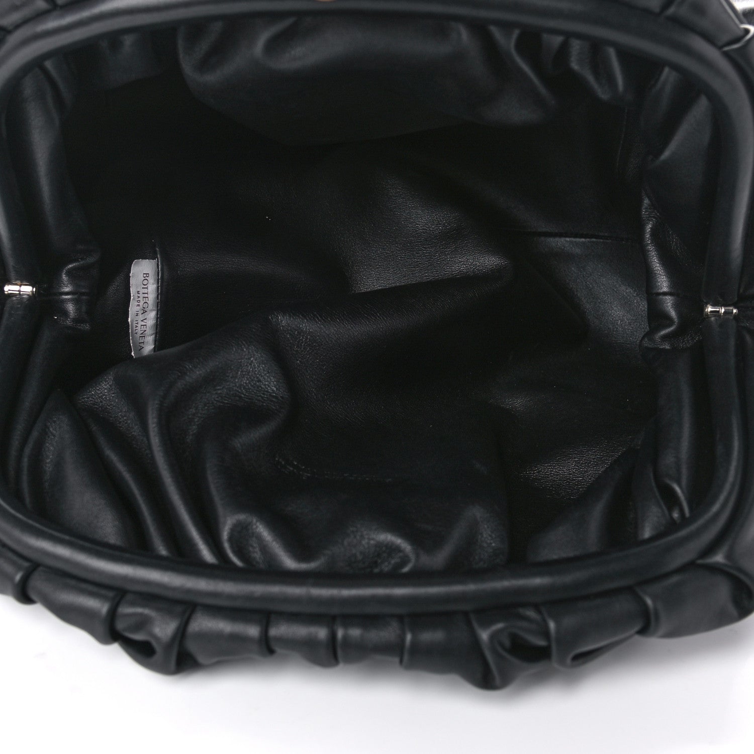 Bottega Veneta Smooth Butter Calf The Pouch Oversized Clutch Black 4 of 8