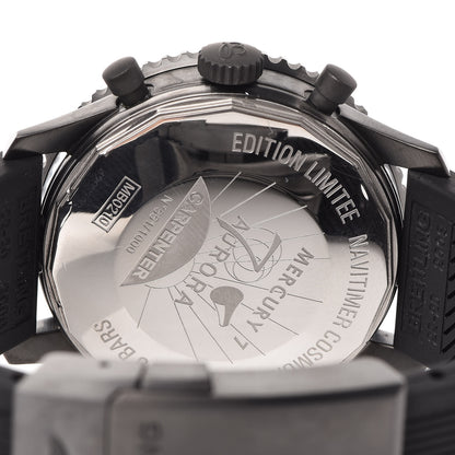 Breitling Black Steel Rubber 43mm Navitimer Cosmonaute Chronograph Automatic Watch Black MB0210B6 5 of 13
