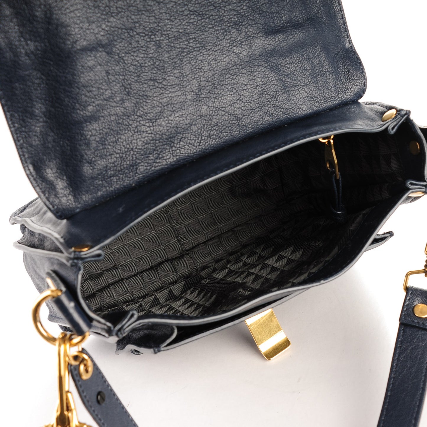 Lambskin PS1 Pouch Messenger Midnight