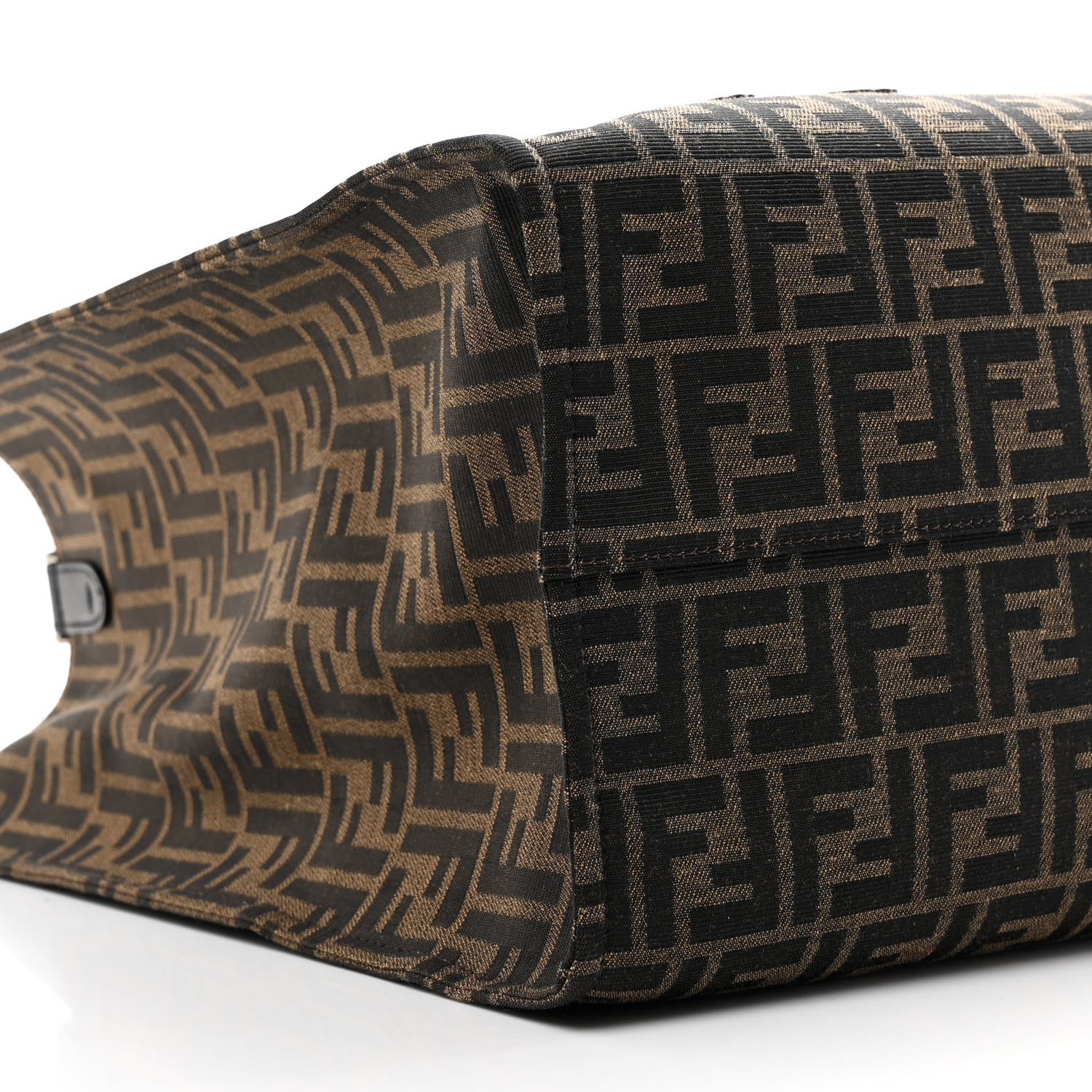 Fendi X FRGMT X POKEMON Fabric Jacquard FF Pokemon Shopping Tote Bag Tobacco Moro Giallo Mimosa 8 of 9