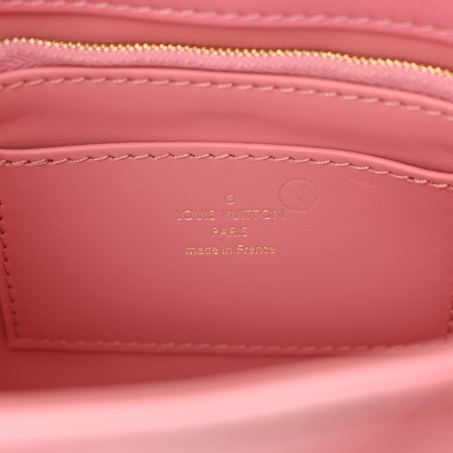 Louis Vuitton Lambskin Malletage Top Handle GO-14 MM Raspberry 7 of 10