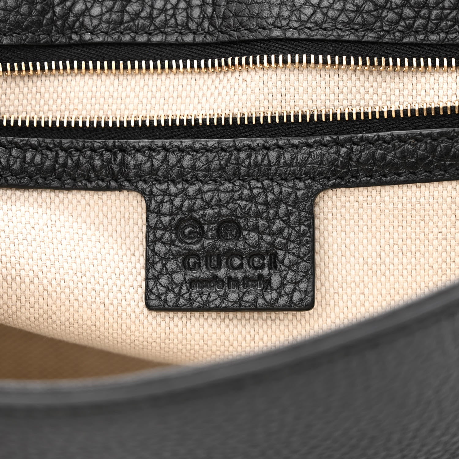 Gucci Pebbled Calfskin Medium Soho Flap Crossbody Black 6 of 11