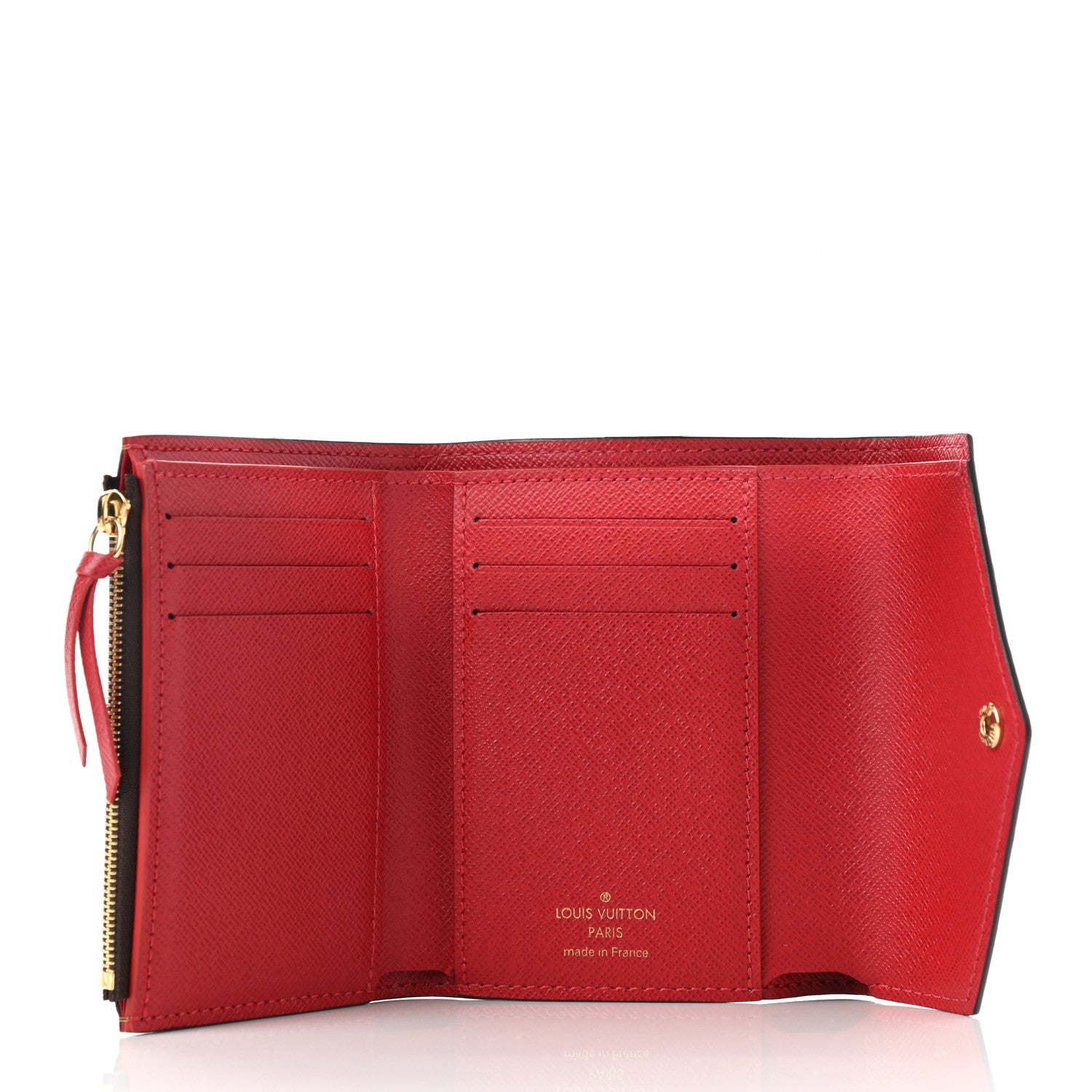 Louis Vuitton Damier Ebene Victorine Wallet Cherry 5 of 8