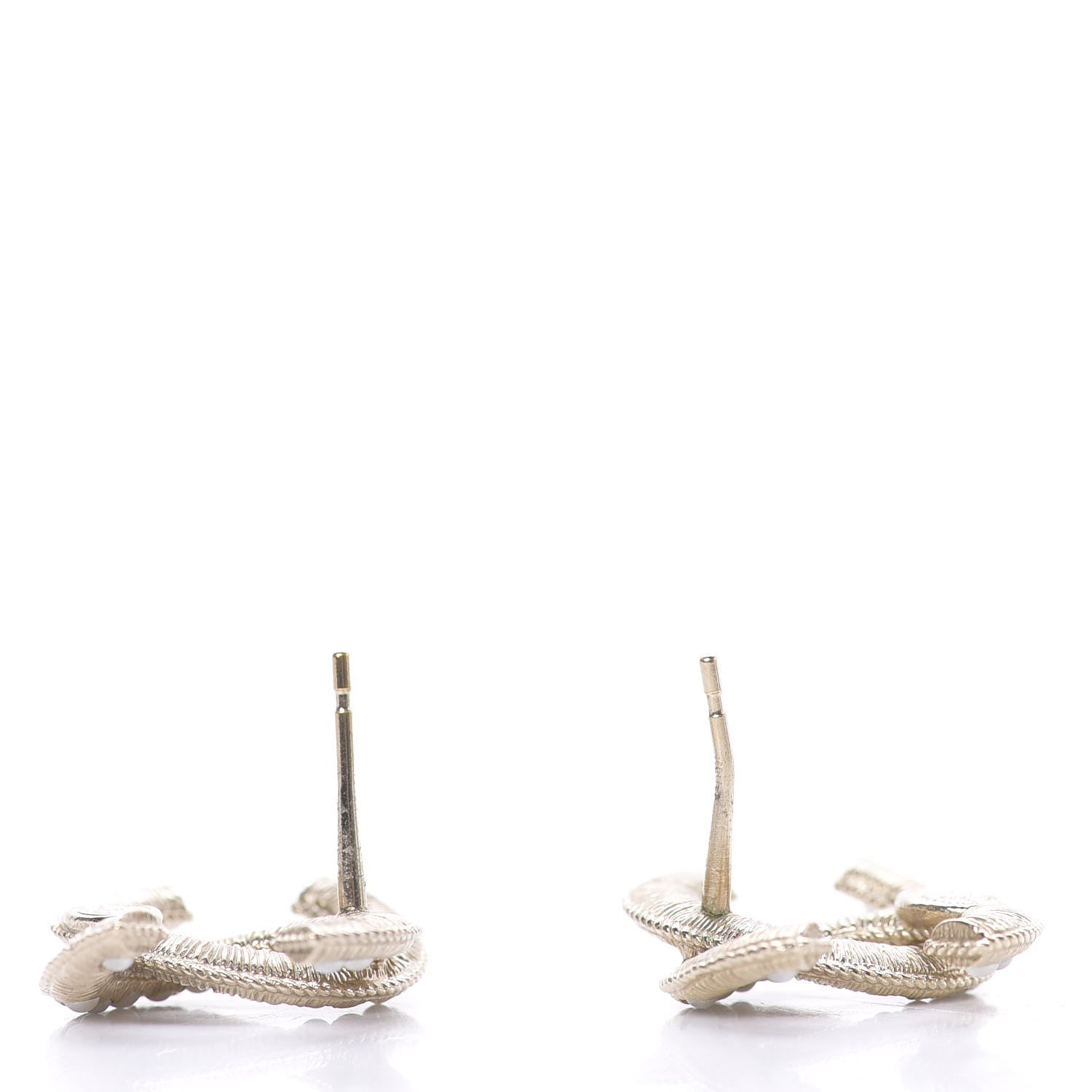 Chanel Pearl CC Earrings Gold 5 of 5