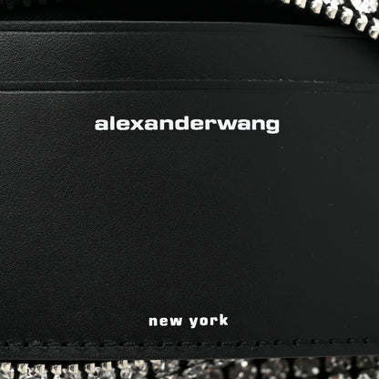 Alexander Wang Mesh Crystal Rhinestone Mini Heiress Pouch Black Silver 6 of 8
