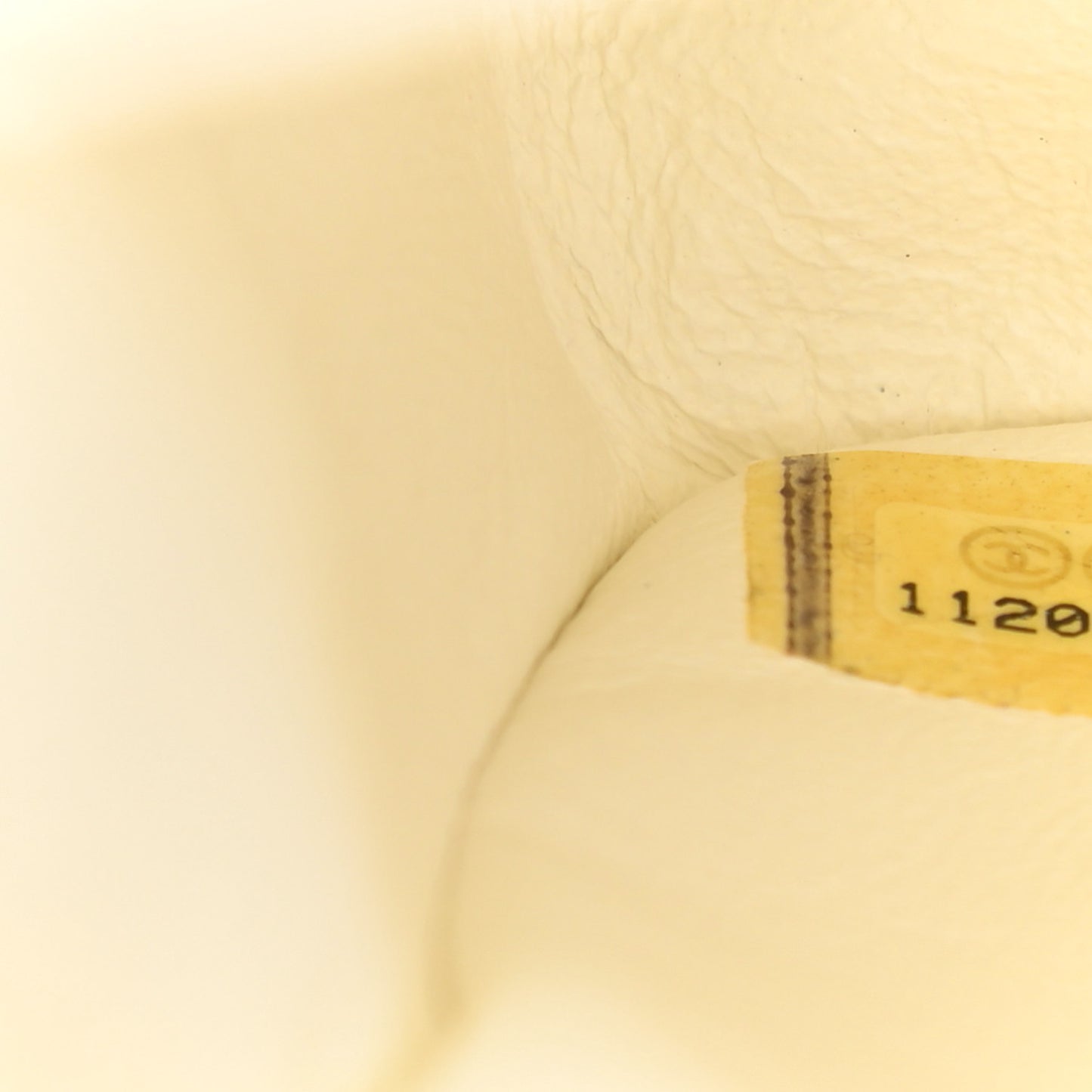 Lambskin Perforated East West Flap White