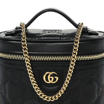 Gucci Calfskin GG Matelasse Mini Top Handle Bag Black 8 of 10