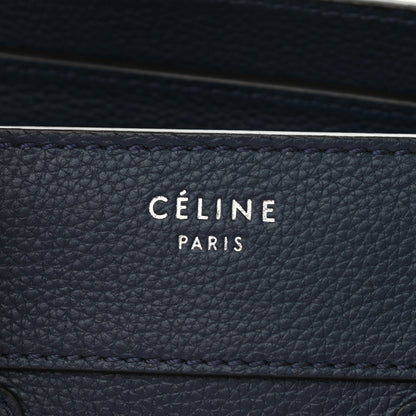 Celine Drummed Calfskin Micro Luggage Orage 6 of 10
