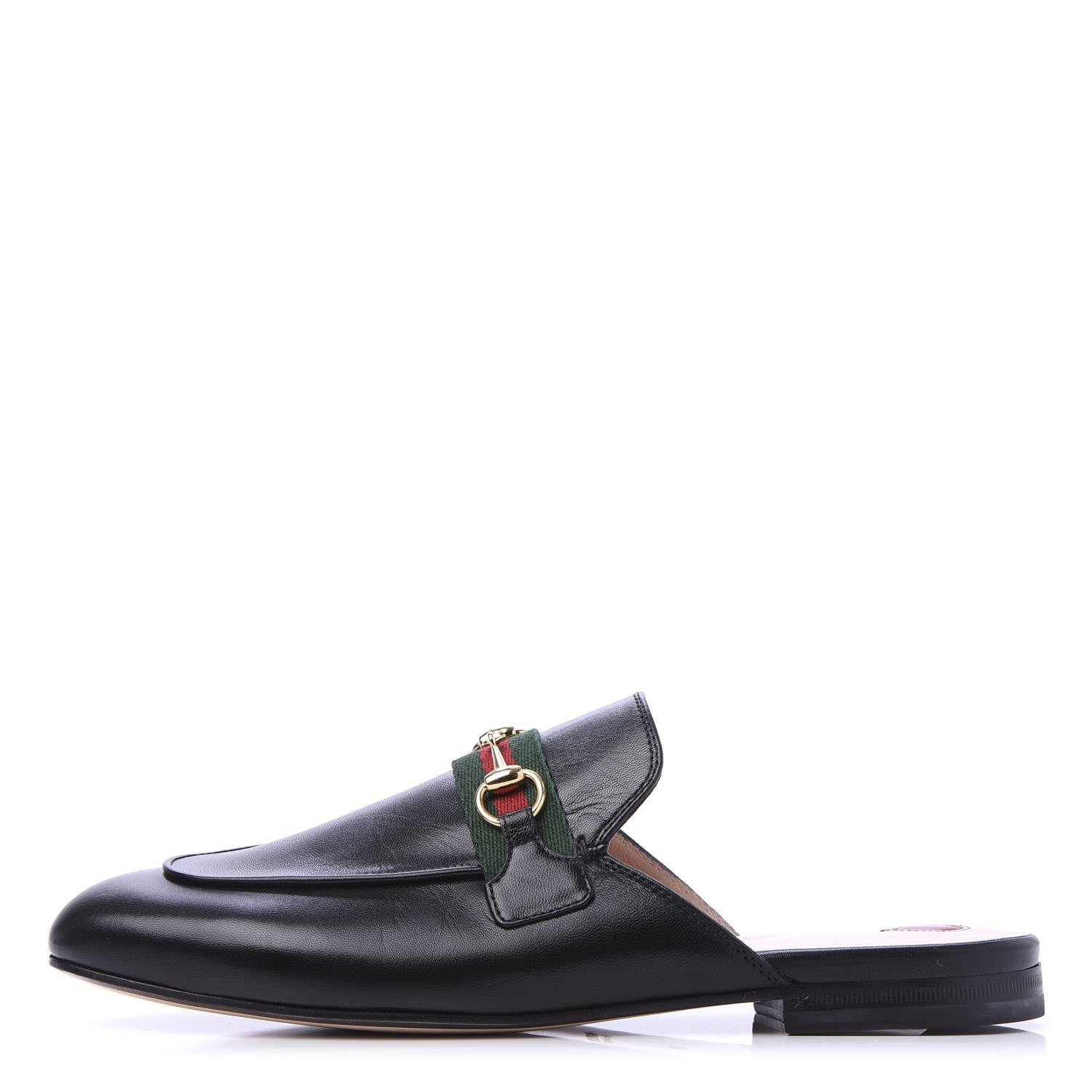 Gucci Malaga Kid Web Womens Princetown Slippers 39 Black 1 of 9