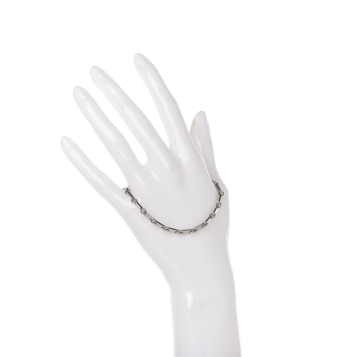 18K White Gold 3.5mm Fidelity Link Bracelet