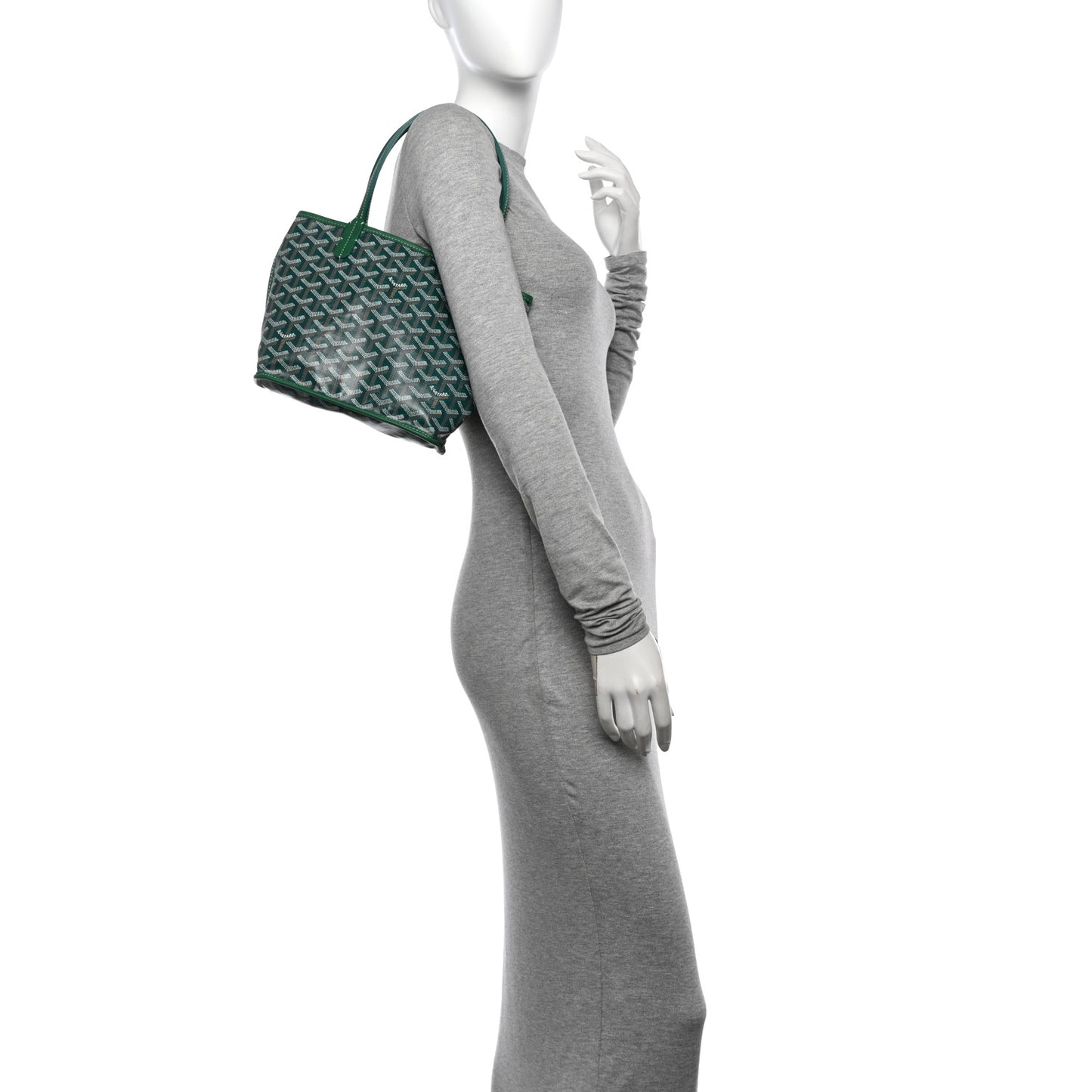 Goyardine Reversible Mini Anjou Green