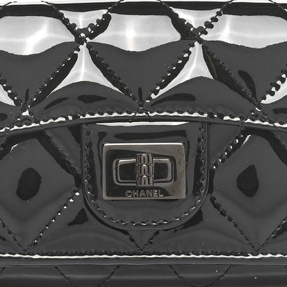 Chanel Patent Quilted Reissue Compact Wallet So Black 8 of 10