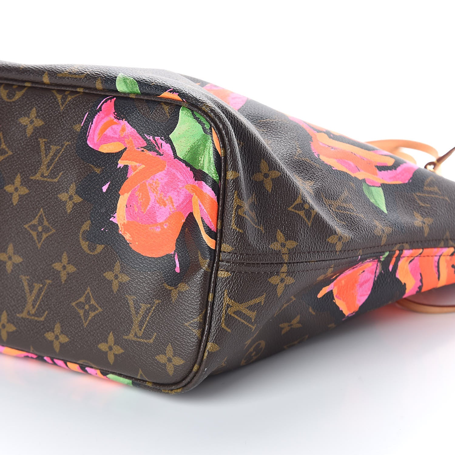 Louis Vuitton Monogram Roses Neverfull MM 10 of 15