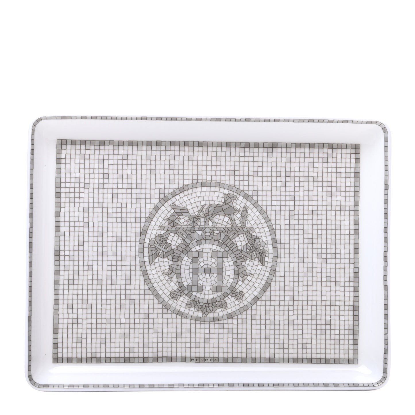 Porcelain Mosaique Au 24 Sushi Plate Platine