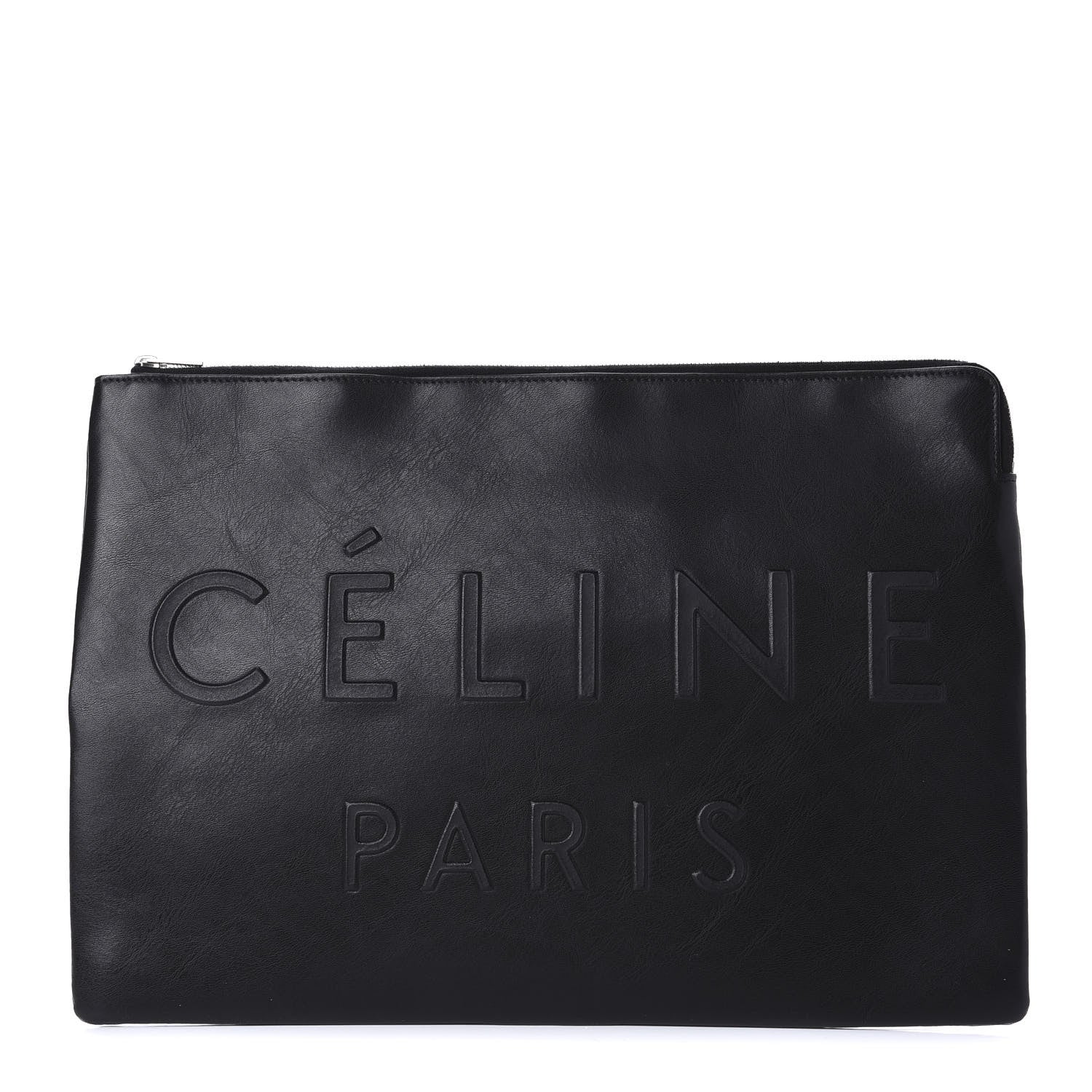 Celine Calfskin Large Made In Clutch Pouch Black 1 of 9