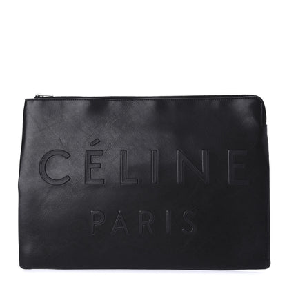 Celine Calfskin Large Made In Clutch Pouch Black 1 of 9